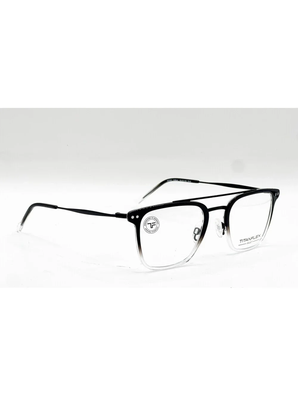 Titanflex 827057 10/Blk Black/Crystal Authentic Eyeglasses 52-23-145
